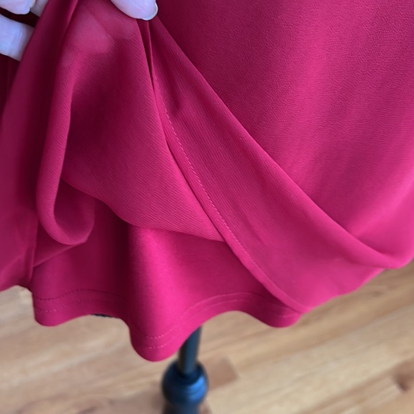 Chiffon long sleeve blouse with attached under shell - Picture 8 of 8